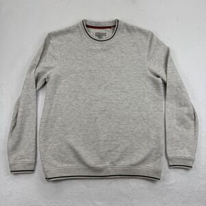 Ted Baker London Mens Crew Neck Long Sleeve Striped Pullover Sweater Sz 3 US‎ M